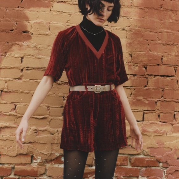 Rodarte & Other Stories Velvet Shorts - Picture 3 of 9